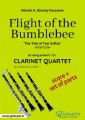 Flight of The Bumblebee - Clarinet Quartet Score & Parts