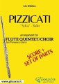 Pizzicati - Flute quintet/choir score & parts