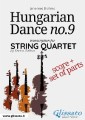 Hungarian Dance no.9 - String Quartet Score & Parts