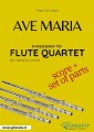 Ave Maria (Schubert) - Flute Quartet score & parts