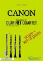 Canon (Pachelbel) - Clarinet Quartet score & parts