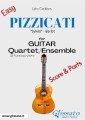 Pizzicati - Easy Guitar Quartet score & parts