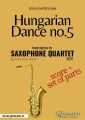 Hungarian Dance no.5 - Saxophone Quartet Score & Parts