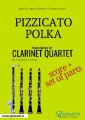 Pizzicato Polka - Clarinet Quartet score & parts
