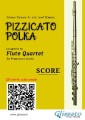 Pizzicato Polka - Flute Quartet score & parts