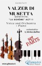 Valzer di Musetta - Voice, Orchestra and Piano (Parts)