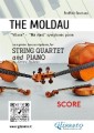 Score of "The Moldau" for String Quartet and Piano
