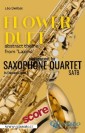 "Flower Duet" abstract theme - Saxophone Quartet (score)