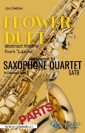 "Flower Duet" abstract theme - Saxophone Quartet satb (parts)