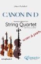 "Canon in D" by Pachelbel - String Quartet score & parts
