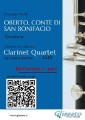 Bb Clarinet 1 part of "Oberto, Conte di San Bonifacio" for Clarinet Quartet
