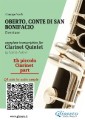 Eb Piccolo Clarinet part of "Oberto" for Clarinet Quintet