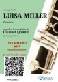 Bb Clarinet 1 part of "Luisa Miller" for Clarinet Quintet