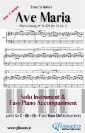 Ave Maria (Schubert) - Solo & Easy Piano (key C)