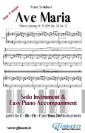 Ave Maria (Schubert) - Solo & Easy Piano (key F)