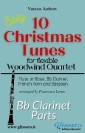 Bb Clarinet part of "10 Christmas Tunes" for Flex Woodwind Quartet