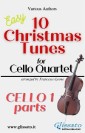 Cello 1 part of "10 Christmas Tunes for Cello Quartet"
