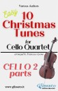 Cello 2 part of "10 Christmas Tunes for Cello Quartet"