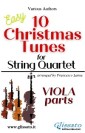 Viola part of "10 Christmas Tunes" for String Quartet
