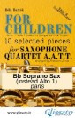 Soprano Sax part (instead Alto 1) of "For Children" by Bartók - Sax 4et AATT