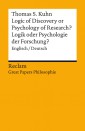Logic of Discovery or Psychology of Research? / Logik oder Psychologie der Forschung? (Englisch/Deutsch)