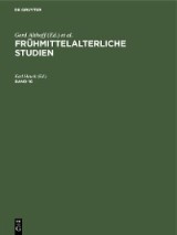 Frühmittelalterliche Studien / Frühmittelalterliche Studien. Band 16
