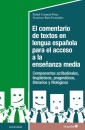 El comentario de textos en lengua española para el acceso a la enseñanza media