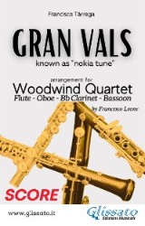 Gran Vals - Woodwind Quartet (SCORE)