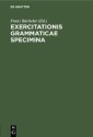 Exercitationis Grammaticae Specimina