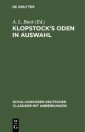 Klopstock's Oden in Auswahl