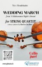 Cello part of "Wedding March" by Mendelssohn for String Quartet