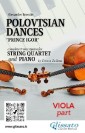 Viola part of "Polovtsian Dances" for String Quartet and Piano