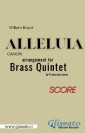 Alleluia by William Boyce for brass quintet (score)