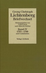 Lichtenberg Briefwechsel  Bd. 4: 1793-1799