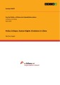 Policy Critique. Human Rights Violations in China