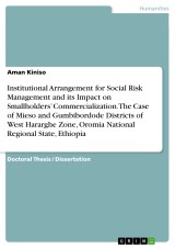 Institutional Arrangement for Social Risk Management and its Impact on Smallholders' Commercialization. The Case of Mieso and Gumbibordode Districts of West Hararghe Zone, Oromia National Regional State, Ethiopia