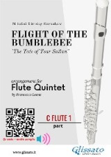 C Flute 1 part: Flight of The Bumblebee for Flute Quintet