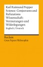 Science: Conjectures and Refutations / Wissenschaft: Vermutungen und Widerlegungen (Englisch/Deutsch)