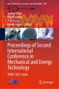 Proceedings of Second International Conference in Mechanical and Energy Technology
