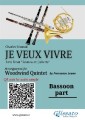 Bassoon part of "Je veux vivre" for Woodwind Quintet