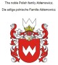 The noble Polish family Ablamowicz. Die adlige polnische Familie Ablamowicz.