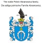 The noble Polish Abramowicz family. Die adlige polnische Familie Abramowicz.