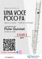 C Flute 3 part of "Una voce poco fa" for Flute Quintet
