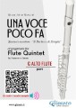 C Flute alto part of "Una voce poco fa" for Flute Quintet