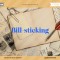 Bill-sticking
