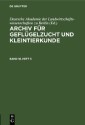 Archiv für Geflügelzucht und Kleintierkunde. Band 18, Heft 5