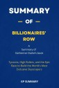 Summary of Billionaires' Row by Katherine Clarke: