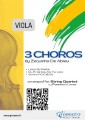 Viola part "3 Choros" by Zequinha De Abreu for String Quartet