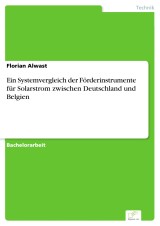 Ein Systemvergleich der Förderinstrumente für Solarstrom zwischen Deutschland und Belgien