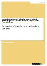 Production of pancakes with millet flour in Ghana